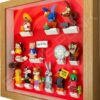 FRAMEPUNK LEGO Looney Tunes Minifigures Series 1 Display Frame With Minifigures Side View
