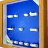 FRAMEPUNK LEGO MARVEL STUDIOS Minifigures Series Display Frame (blue shine) Side view
