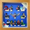FRAMEPUNK LEGO MARVEL STUDIOS Minifigures Series Display Frame (blue shine) with minifigures