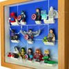 FRAMEPUNK LEGO MARVEL STUDIOS Minifigures Series Display Frame (comic fade) with minifigures - Side view