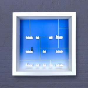 FRAMEPUNK Lego Marvel Studios Minifigures Series Display, white frame