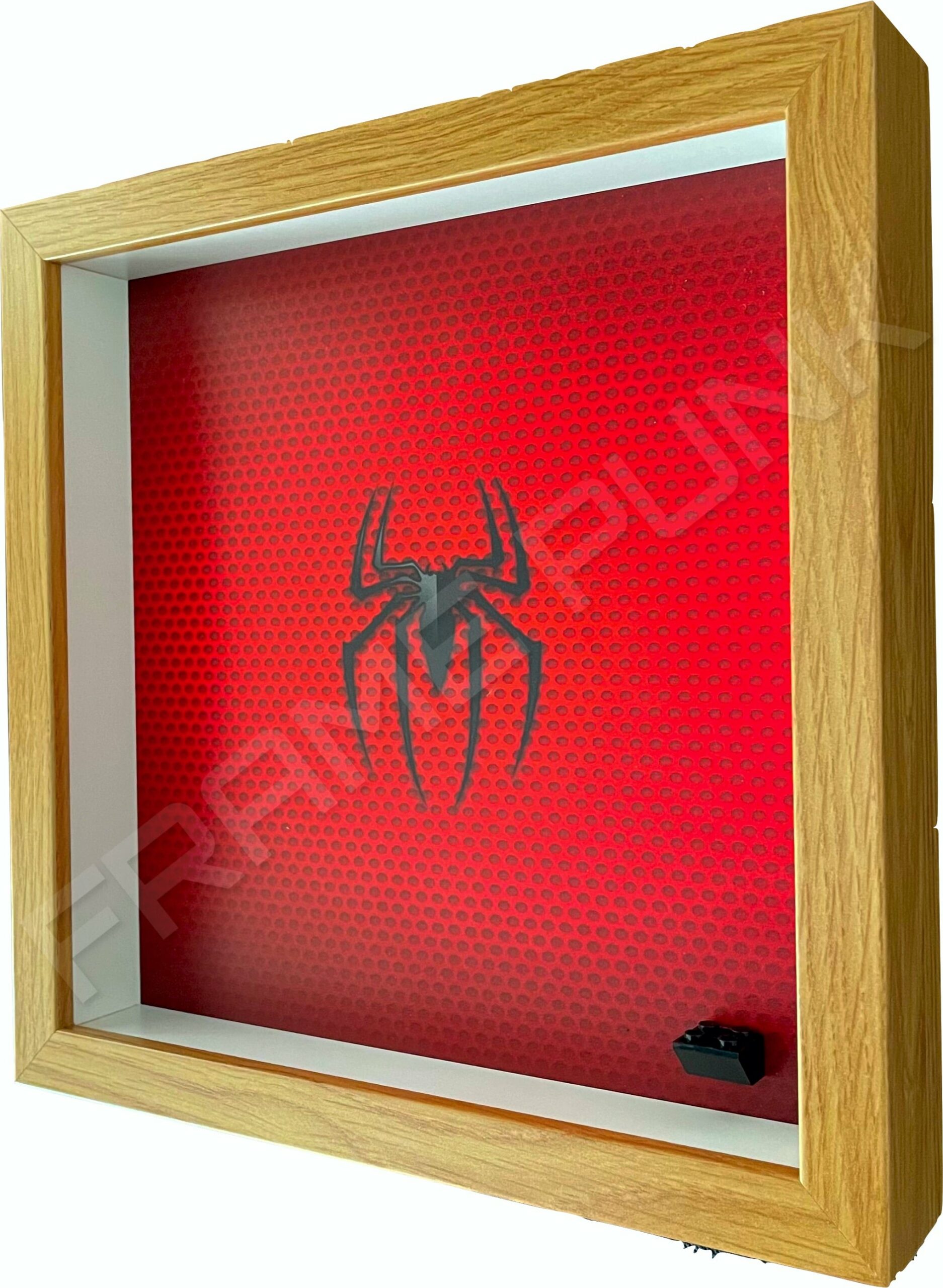 Display case frame for Lego Spiderman Asylum Minifigures 