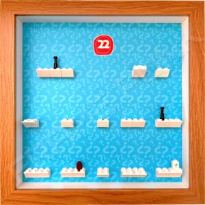 FRAMEPUNK LEGO Minifigures Series 22 Display Frame (Oak)