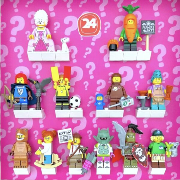 FRAMEPUNK display showing Lego Minifigures Series 24