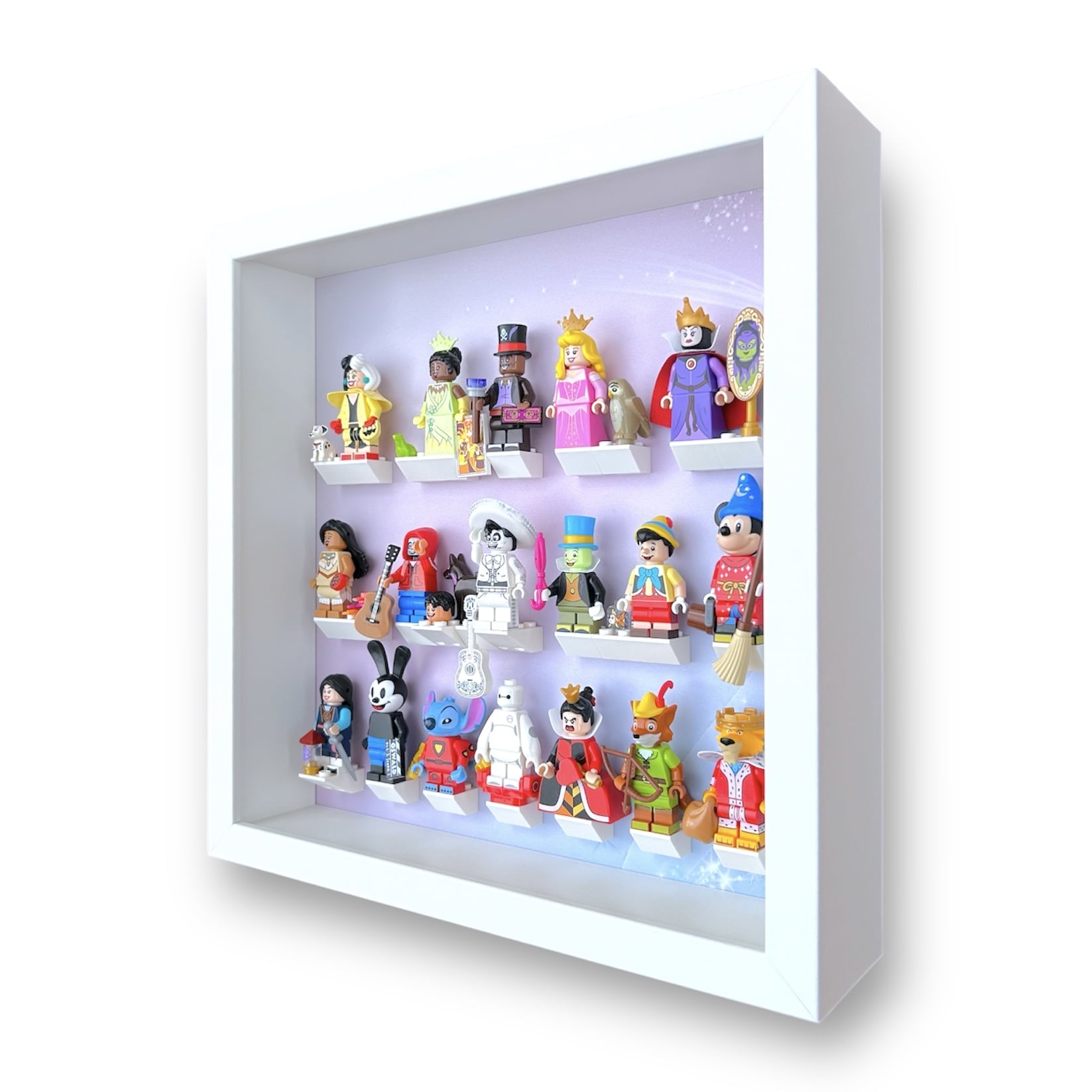 Acrylic Display Case for LEGO Minifigures Disney 100 Series