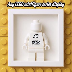 FRAMEPUNK Any LEGO series display in All White. Pick any series in plain white