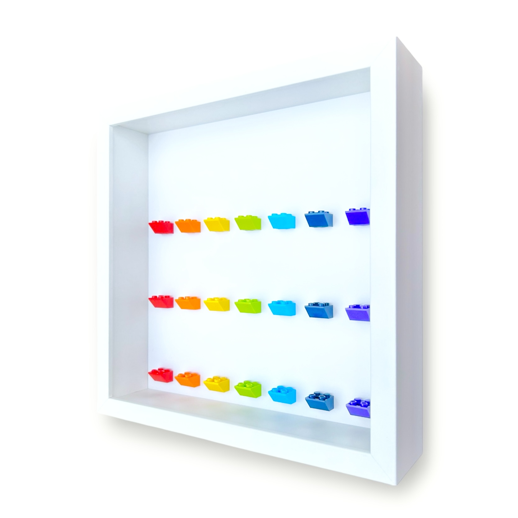 Display Frame Case for LEGO minifigures – Rainbow