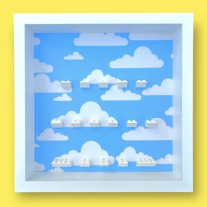 Display for LEGO The Simpsons Minifigures Series 1 or 2 - Clouds - White