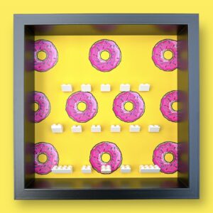 FRAMEPUNK LEGO The Simpsons Minifigures Series Display Frame (Donuts/Black)