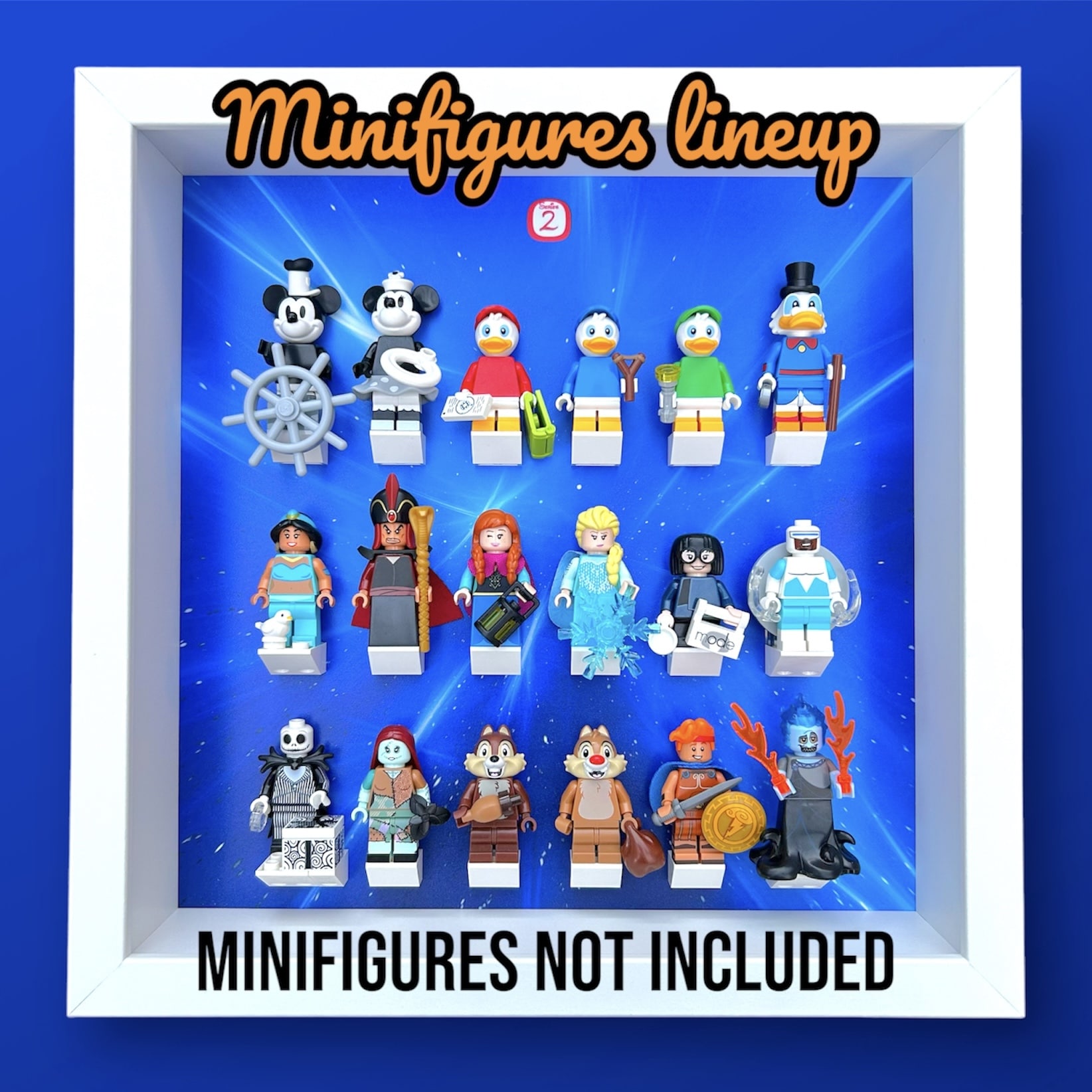 Display Frame for LEGO Disney Minifigures Series 2