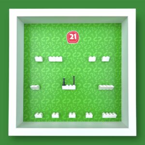 FRAMEPUNK LEGO Minifigures Series 21 Display, White Frame