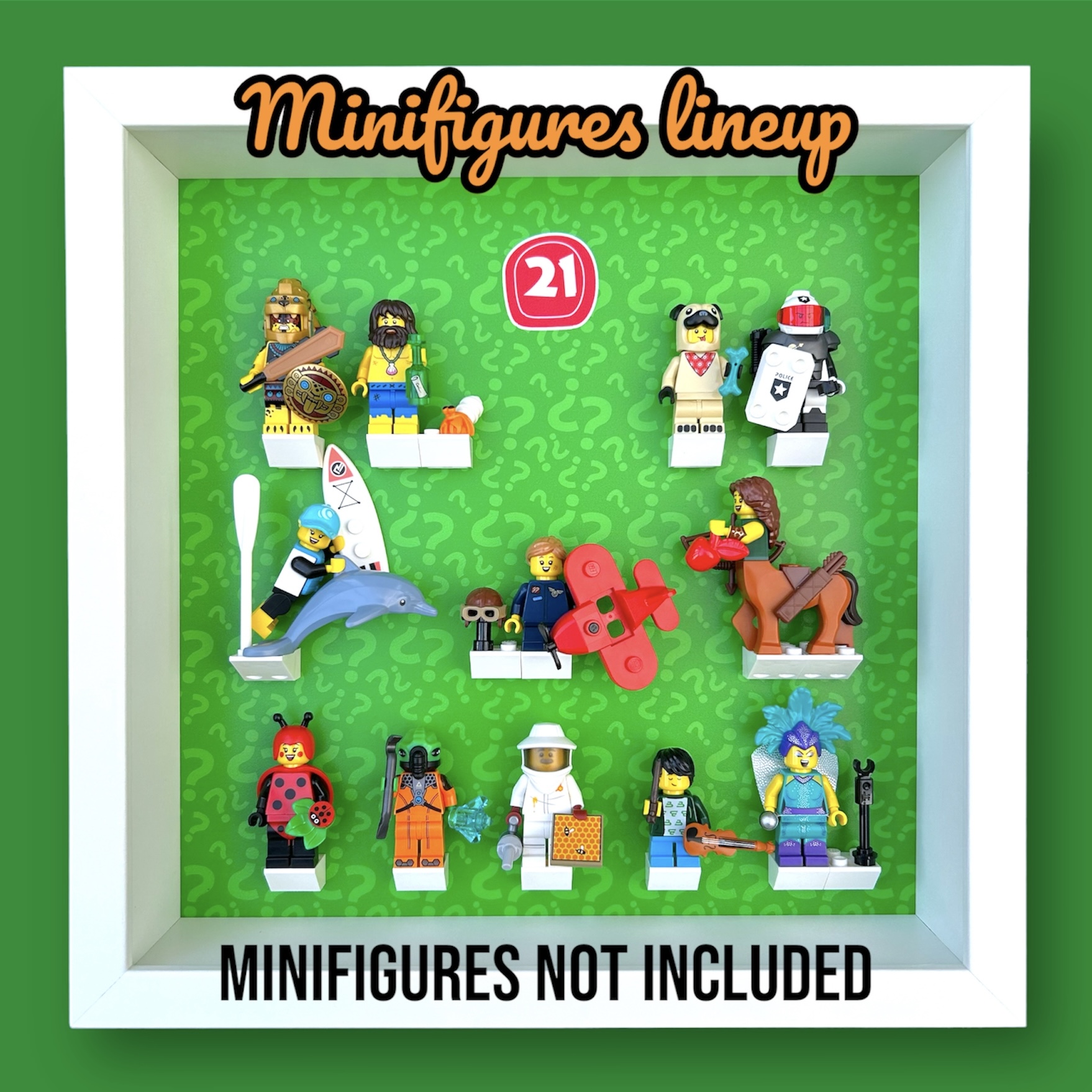 Display Frame Case for LEGO Minifigures Series 21