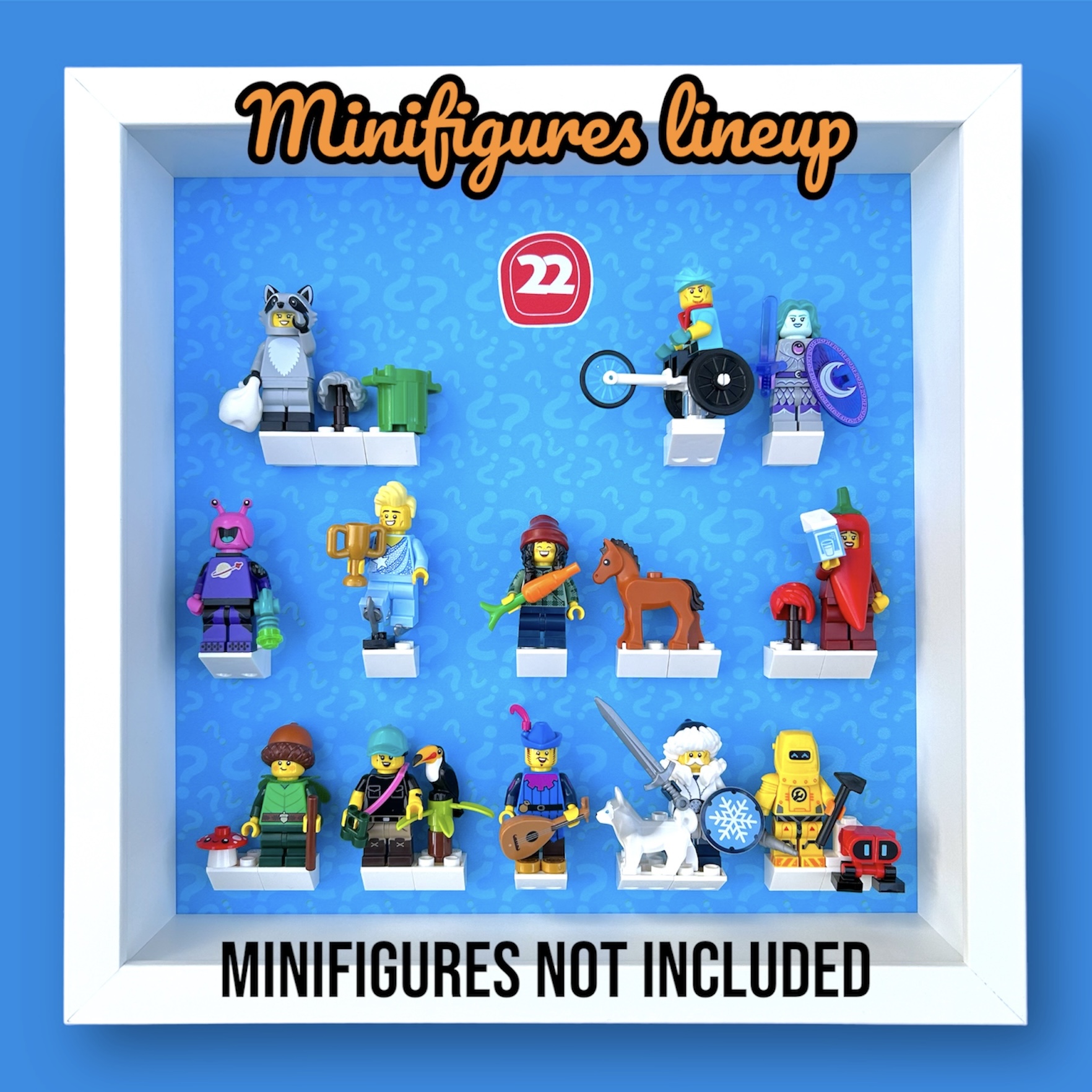 Display Frame Case for LEGO Minifigures Series 22