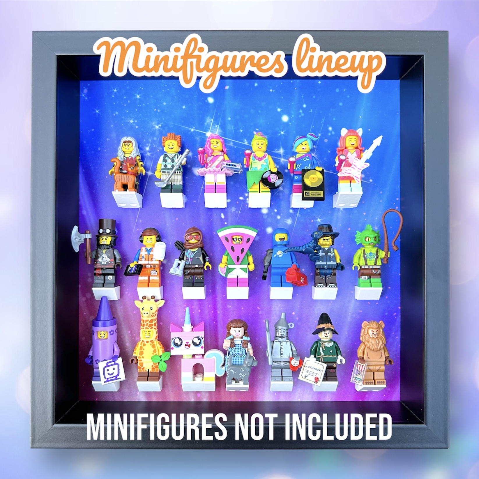 Display Frame for The LEGO Movie 2 Minifigures Series