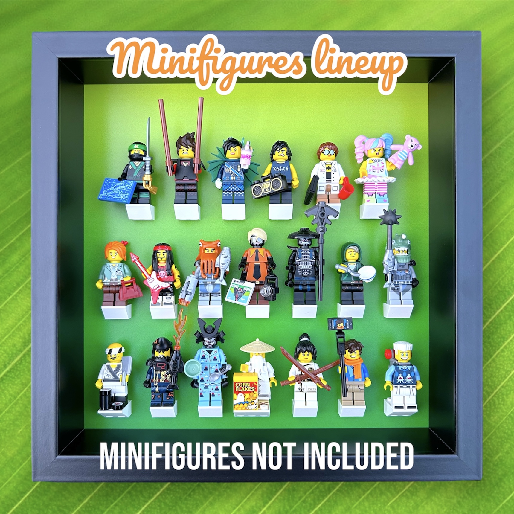 Display Frame for The LEGO Ninjago Movie Minifigures Series