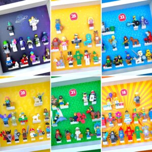Numbered series displays collage