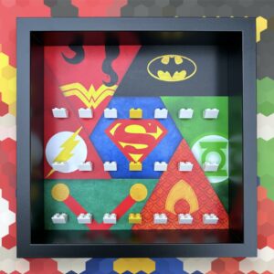FRAMEPUNK LEGO DC superheroes theme Minifigures Display Frame (black)