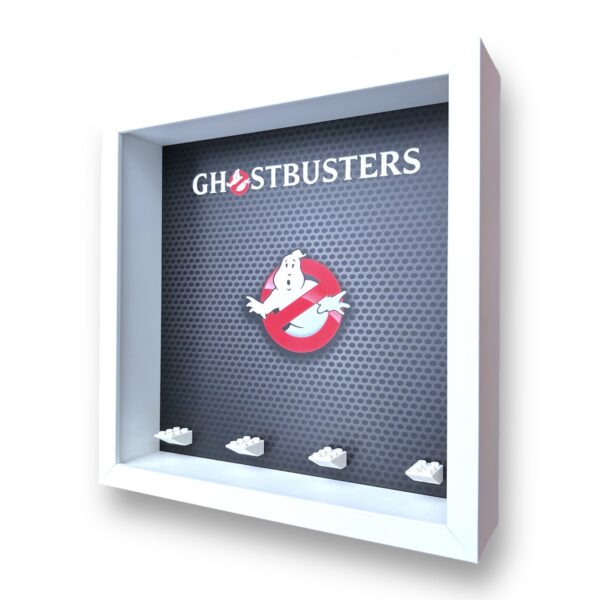 FRAMEPUNK LEGO Ghostbusters theme Minifigures Display Frame (white) side view