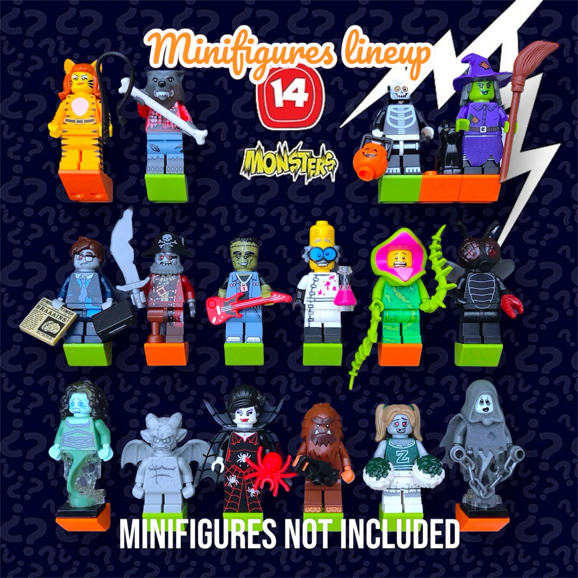 Display Frame Case for LEGO Minifigures Series 14