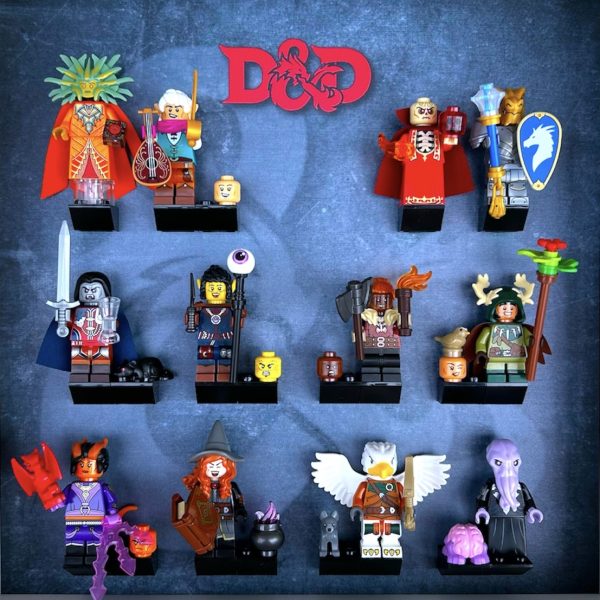 FRAMEPUNK Lego Dungeons & Dragons Minifigures Series (71047) Display with minifigures