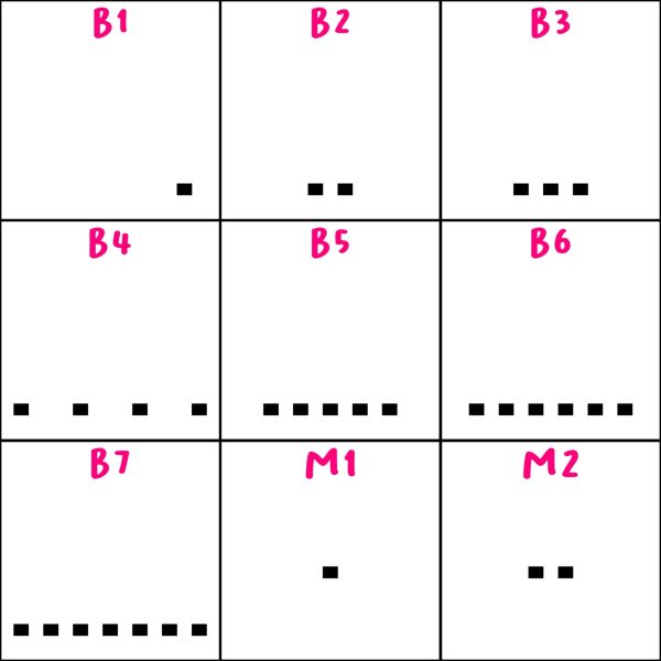 FRAMEPUNK 1st grid for brick formation choices