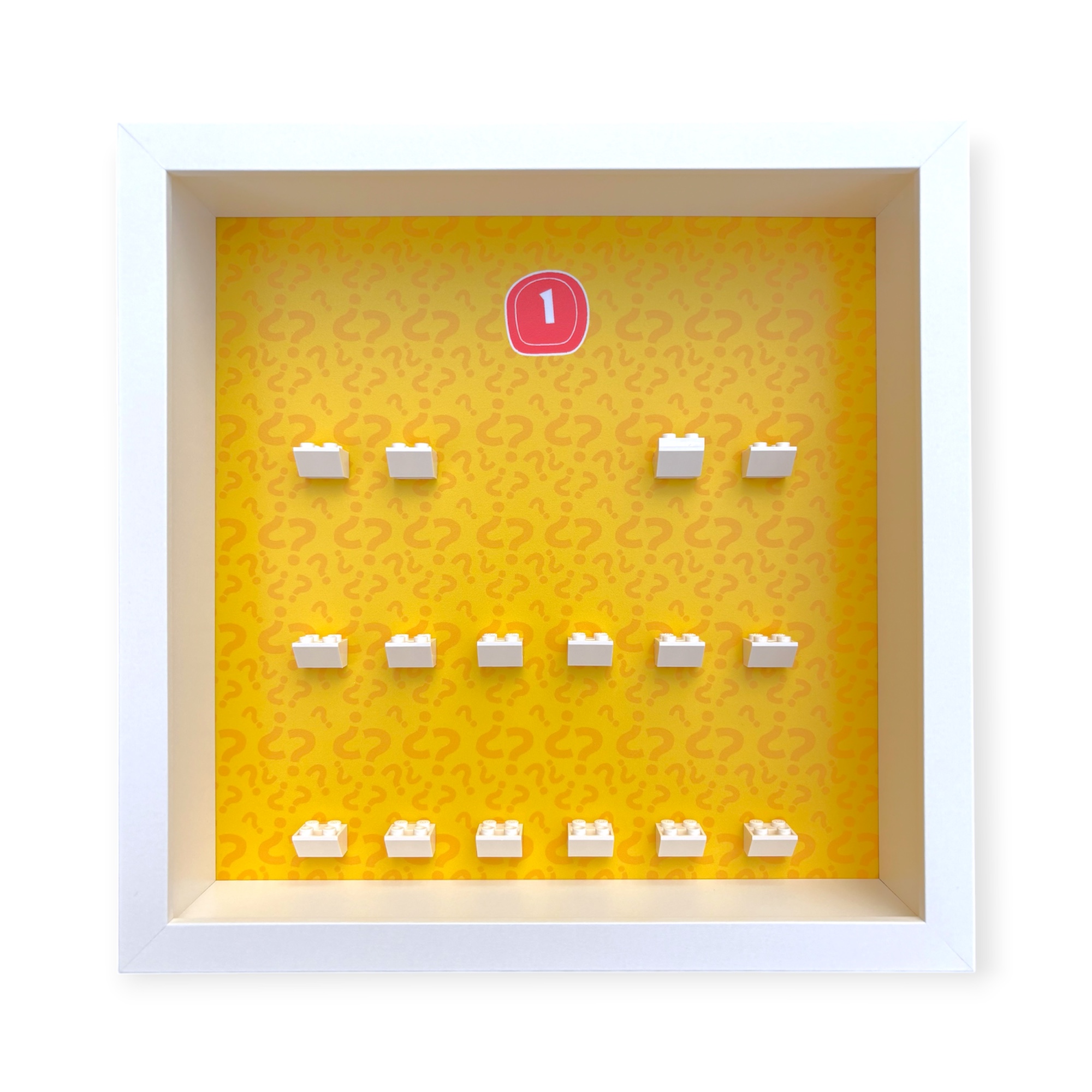 FRAMEPUNK LEGO Minifigures Series 1 Display, White Frame