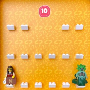 FRAMEPUNK LEGO Minifigures Series 10 Display with minifigures lineup