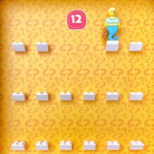 FRAMEPUNK LEGO Minifigures Series 12 Display with minifigures lineup
