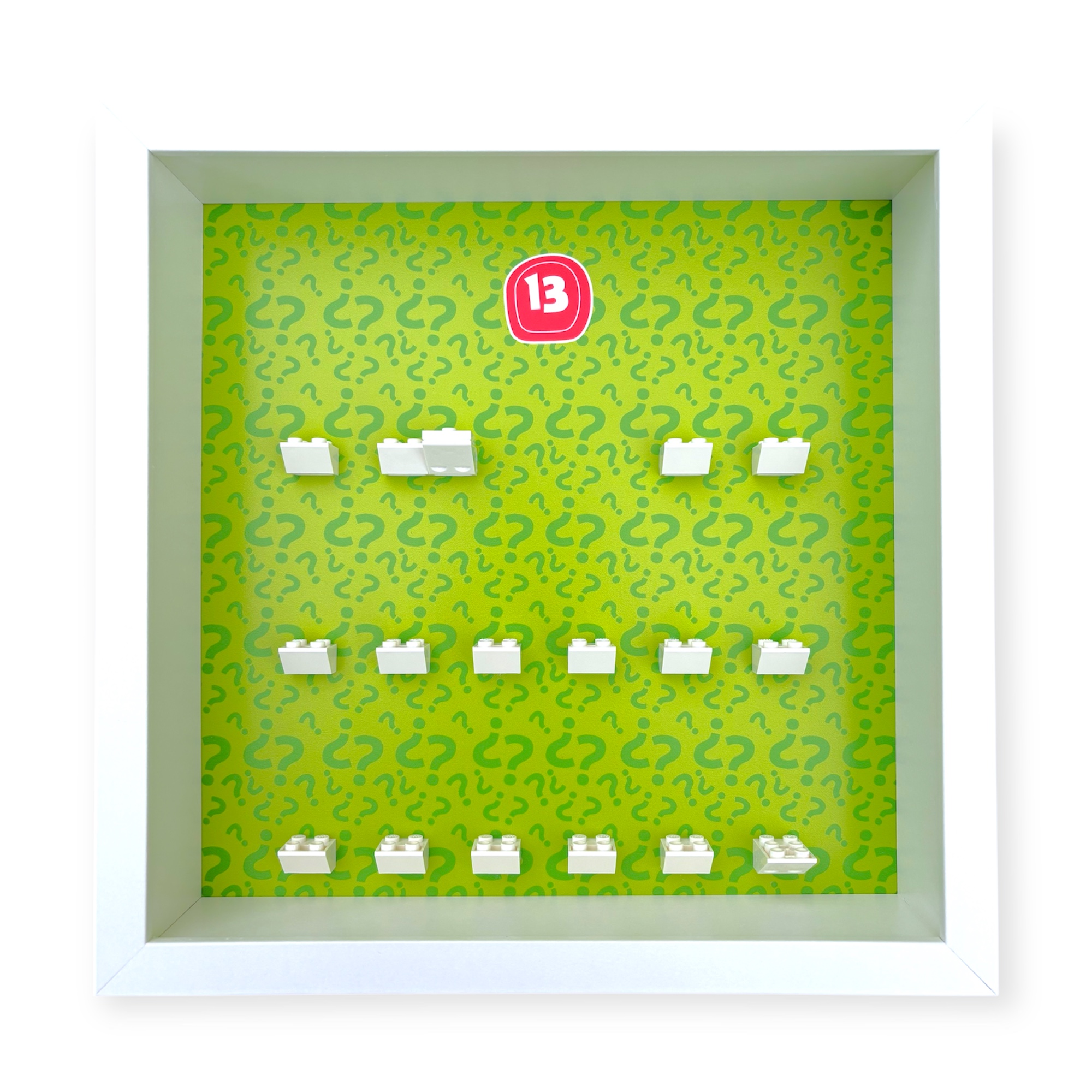 FRAMEPUNK LEGO Minifigures Series 13 Display, White Frame