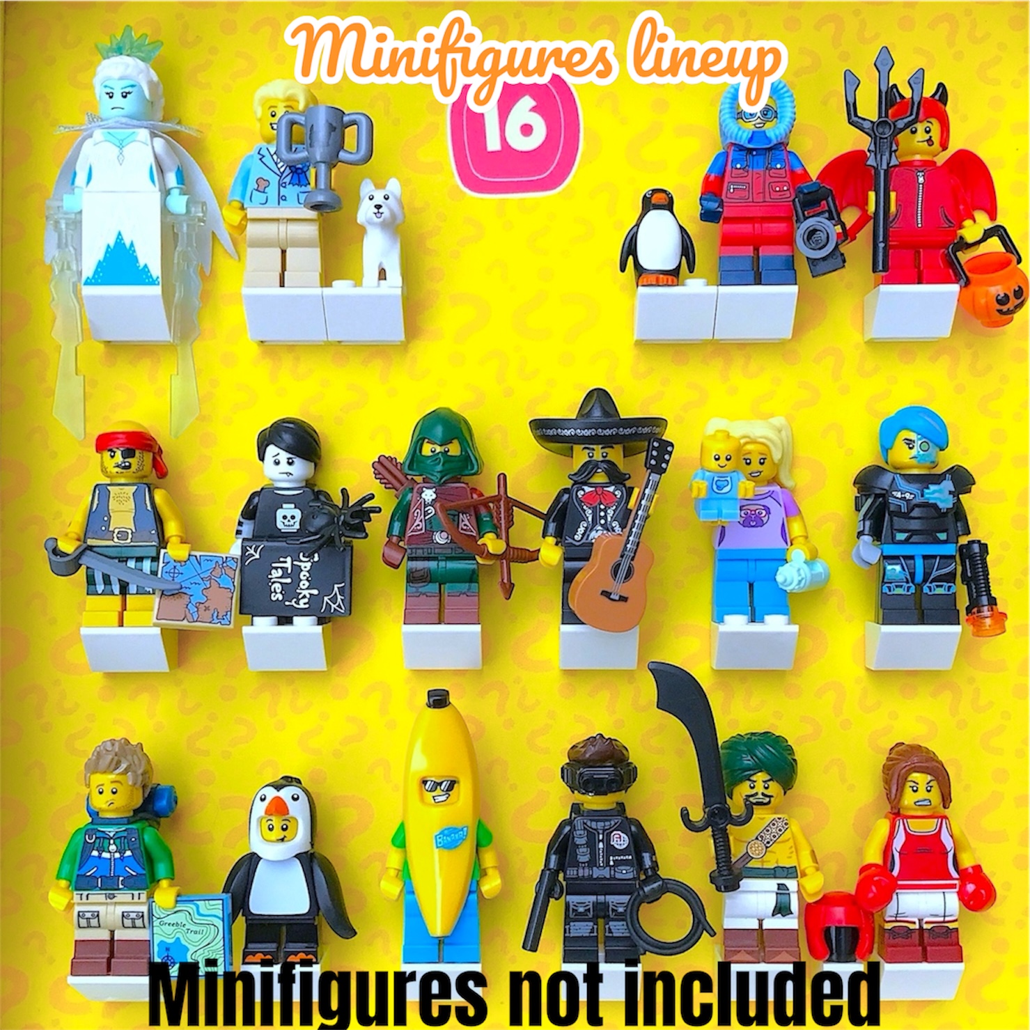 LEGO Minifigures Series 16 Display by FRAMEPUNK