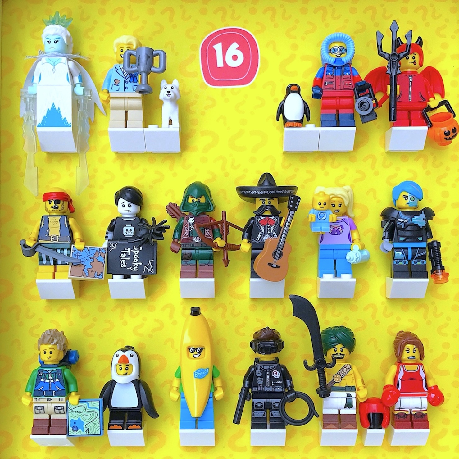 LEGO Minifigures Series 16 Display by FRAMEPUNK