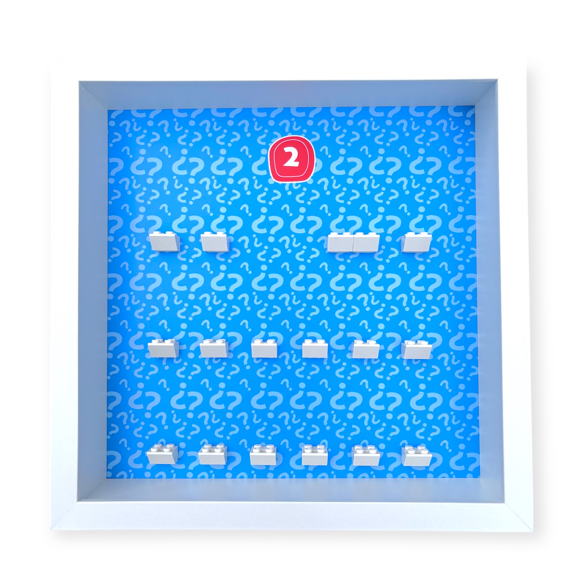 FRAMEPUNK LEGO Minifigures Series 2 Display, White Frame