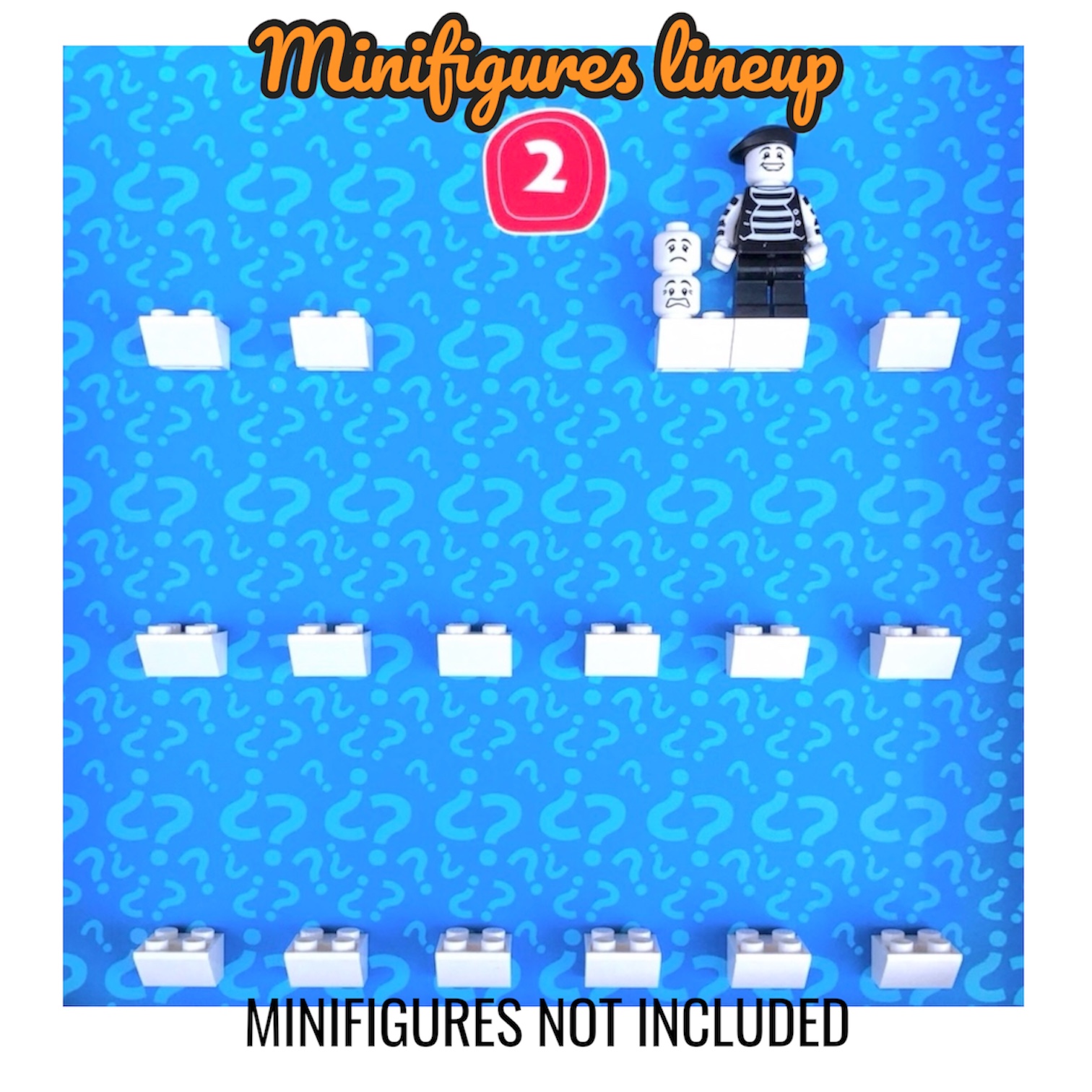 LEGO Minifigures Series 2 Display by FRAMEPUNK
