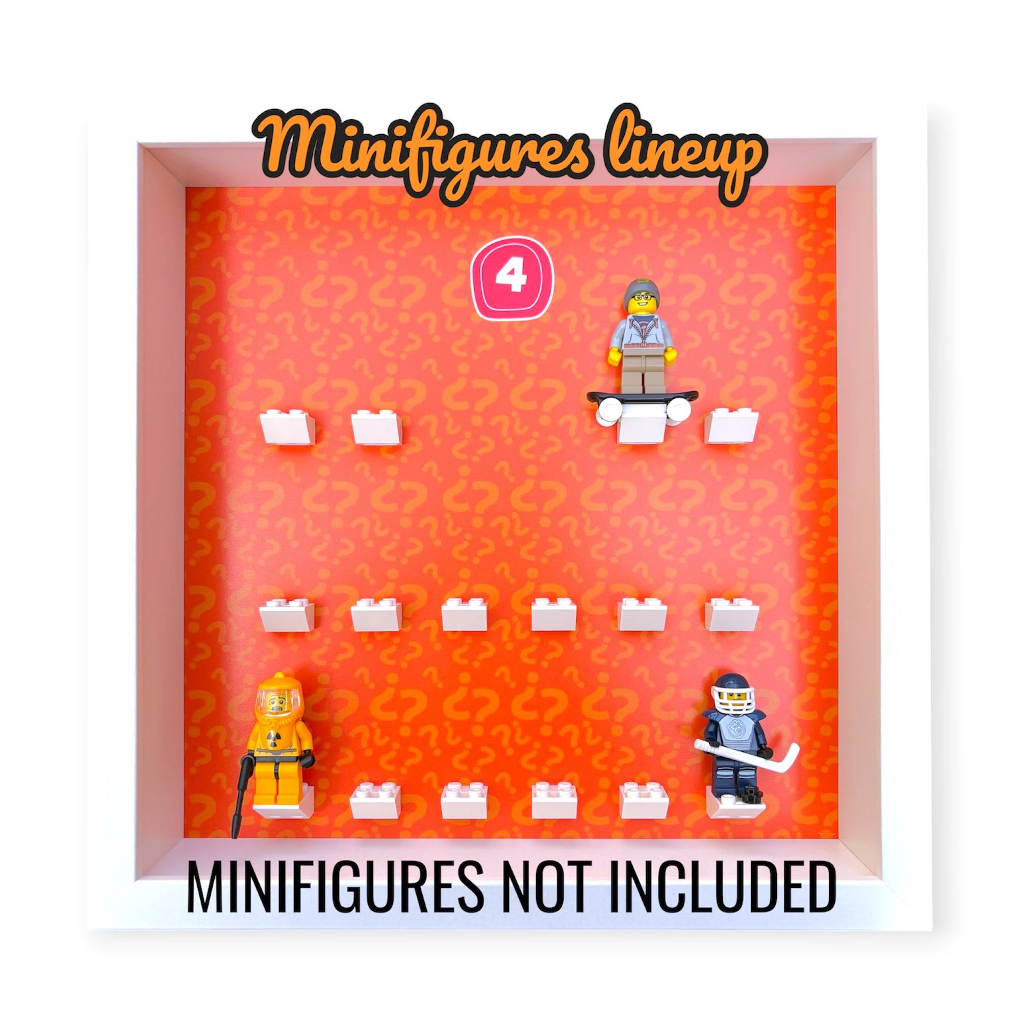 LEGO Minifigures Series 4 Display by FRAMEPUNK