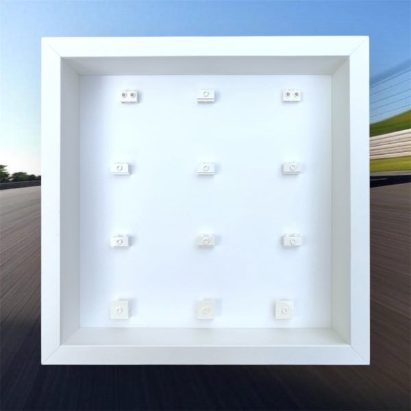 LEGO F1 Collectible Race Cars 71049 Display Case by FRAMEPUNK, White Frame