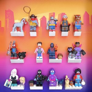 FRAMEPUNK Display for LEGO Spider-Man Across the Spider-Verse Minifigures Series (71050) Display with minifigures