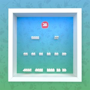 FRAMEPUNK LEGO Minifigures Series 28 Display, White Frame