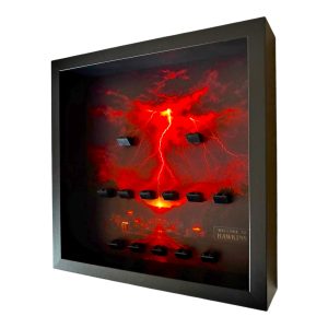 FRAMEPUNK LEGO Stranger Things Minifigures Display Frame - Hawkins, Side View (Black)