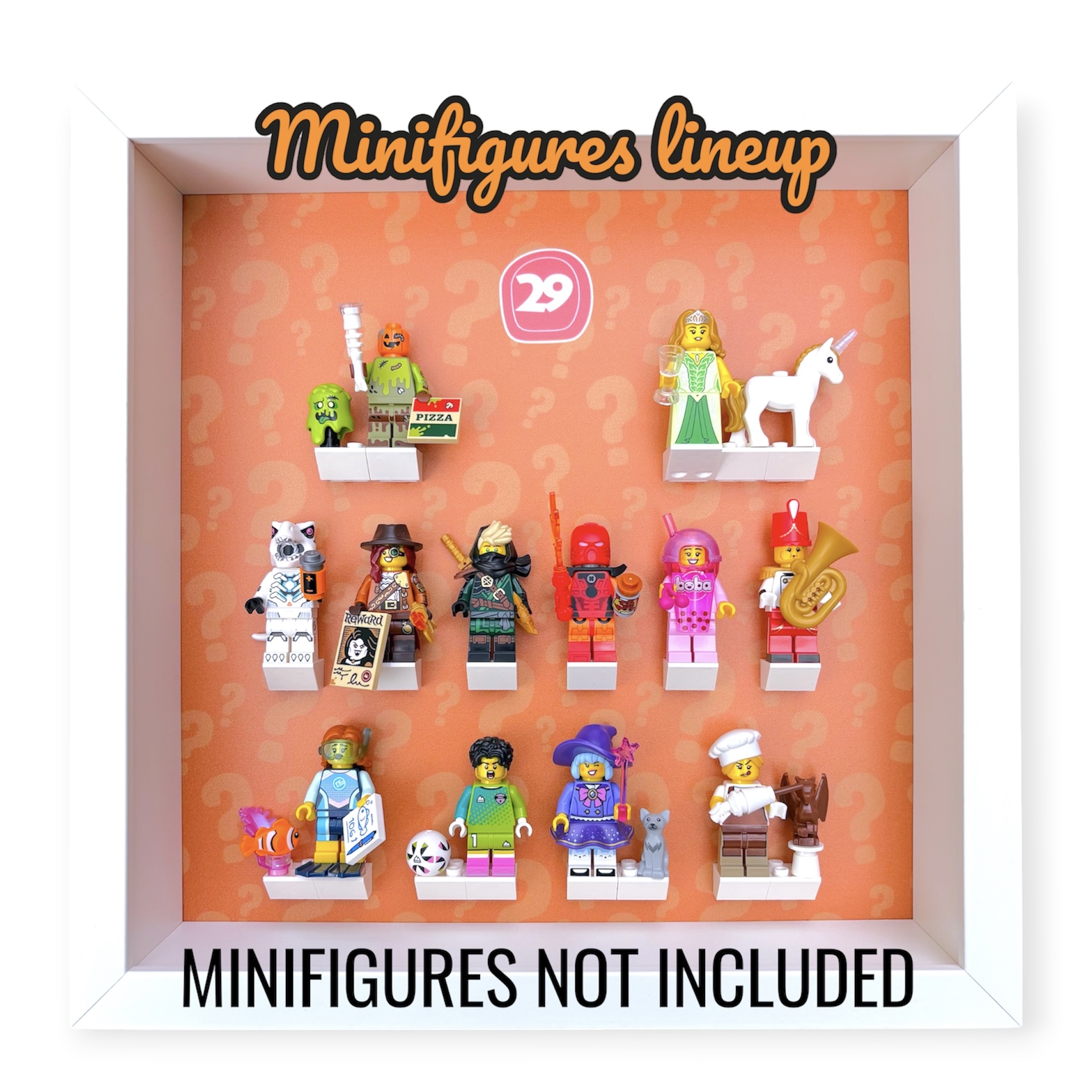 LEGO Minifigures Series 29 Display by FRAMEPUNK