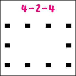 FRAMEPUNK Brick formation 4-2-4